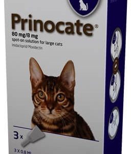 Прінокат (Prinocate) Спот-он краплі від зовнішніх та внутрішніх паразитів для кішок 4-8 кг
